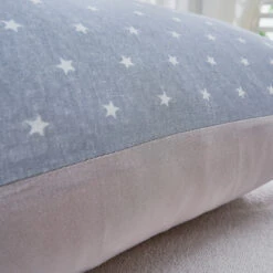 Lithe Cloud Pattern Cotton Pillow Sham -qbedding store Lithe Star Cotton Sham Blue 6