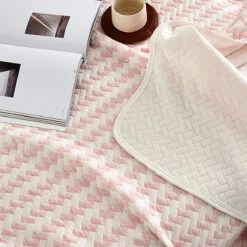 Agnes Cotton Throw Blanket -qbedding store MG 0800