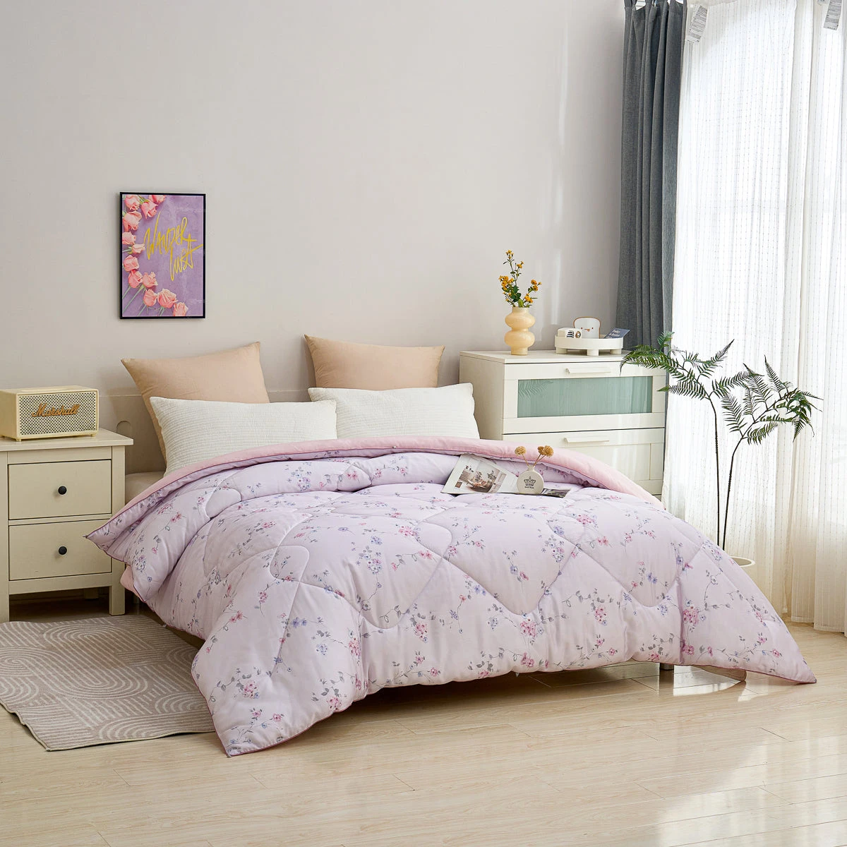 Miriam Floral TENCEL™ Lyocell All Season Comforter 5 Miriam Floral TENCEL™ Lyocell All Season Comforter - Image 3