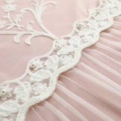 Rosey Breeze Floral Double Layer Curtain -qbedding store PiloMio Goose Down Memory Foam Dual Pillow 17