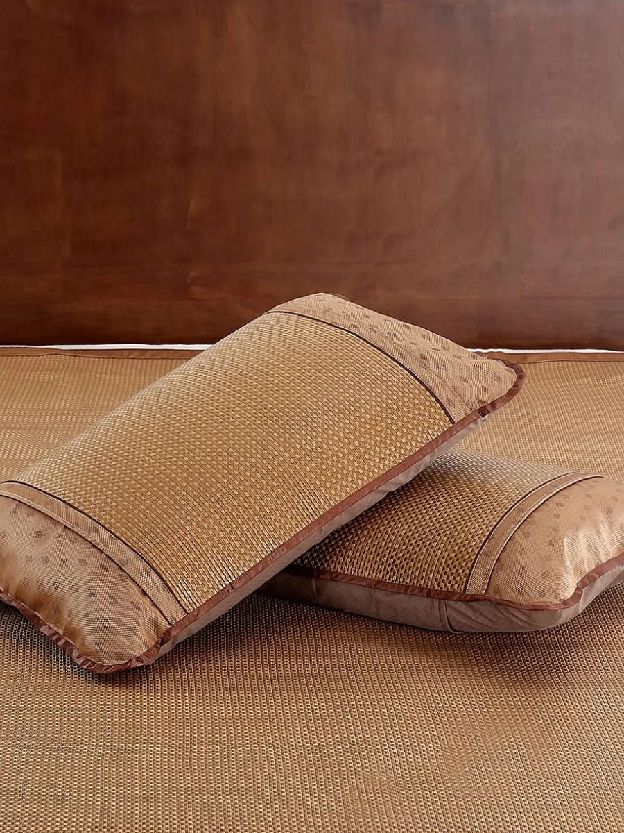 Plaid Bing Si Rattan Pillow Sham 3 Plaid Bing Si Rattan Pillow Sham