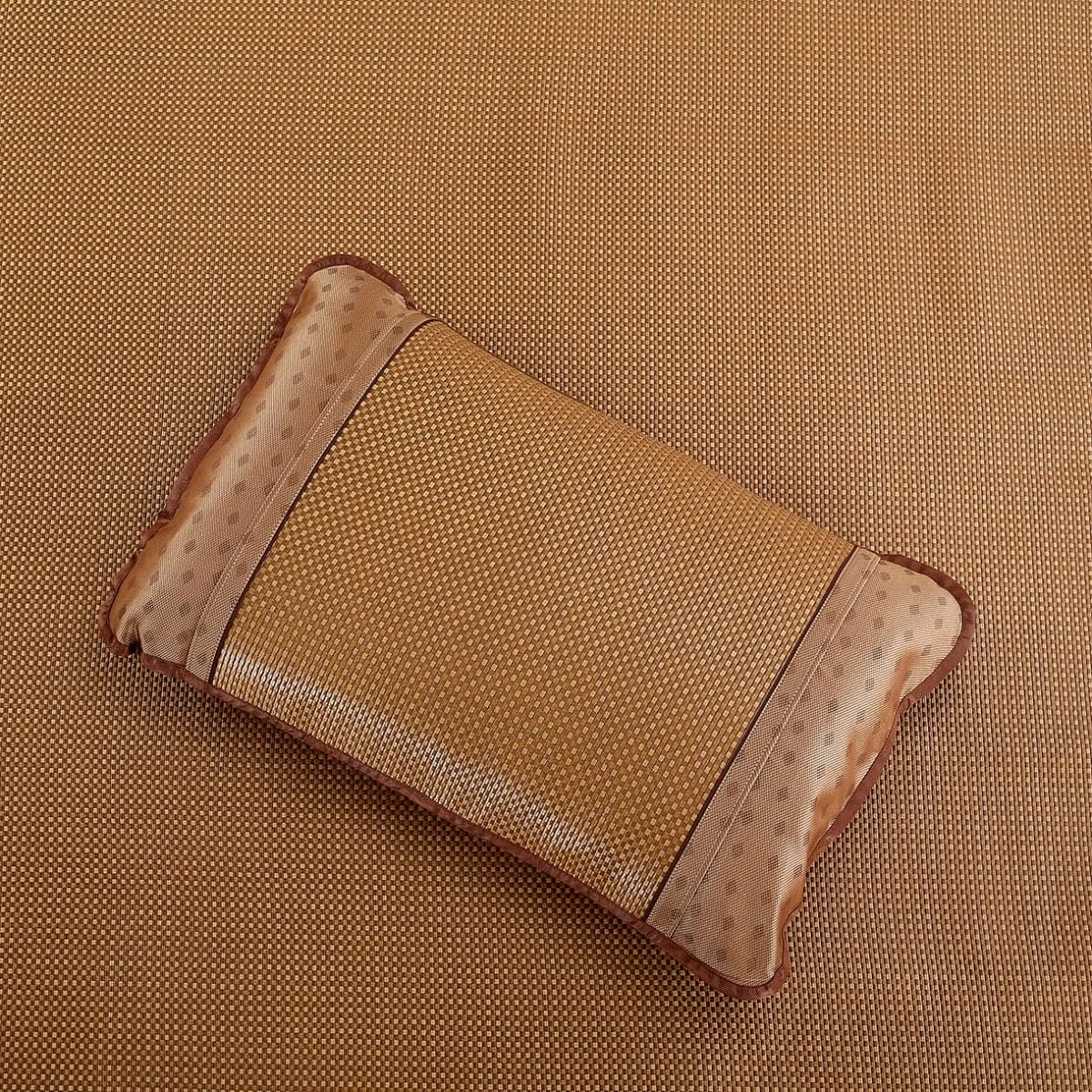 Plaid Bing Si Rattan Pillow Sham 5 Plaid Bing Si Rattan Pillow Sham - Image 3