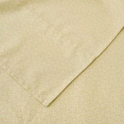 Psi-Tender Yellow Pattern Cotton Flat Sheet -qbedding store Psi Tender Yellow Pattern Cotton Flast Sheet 5