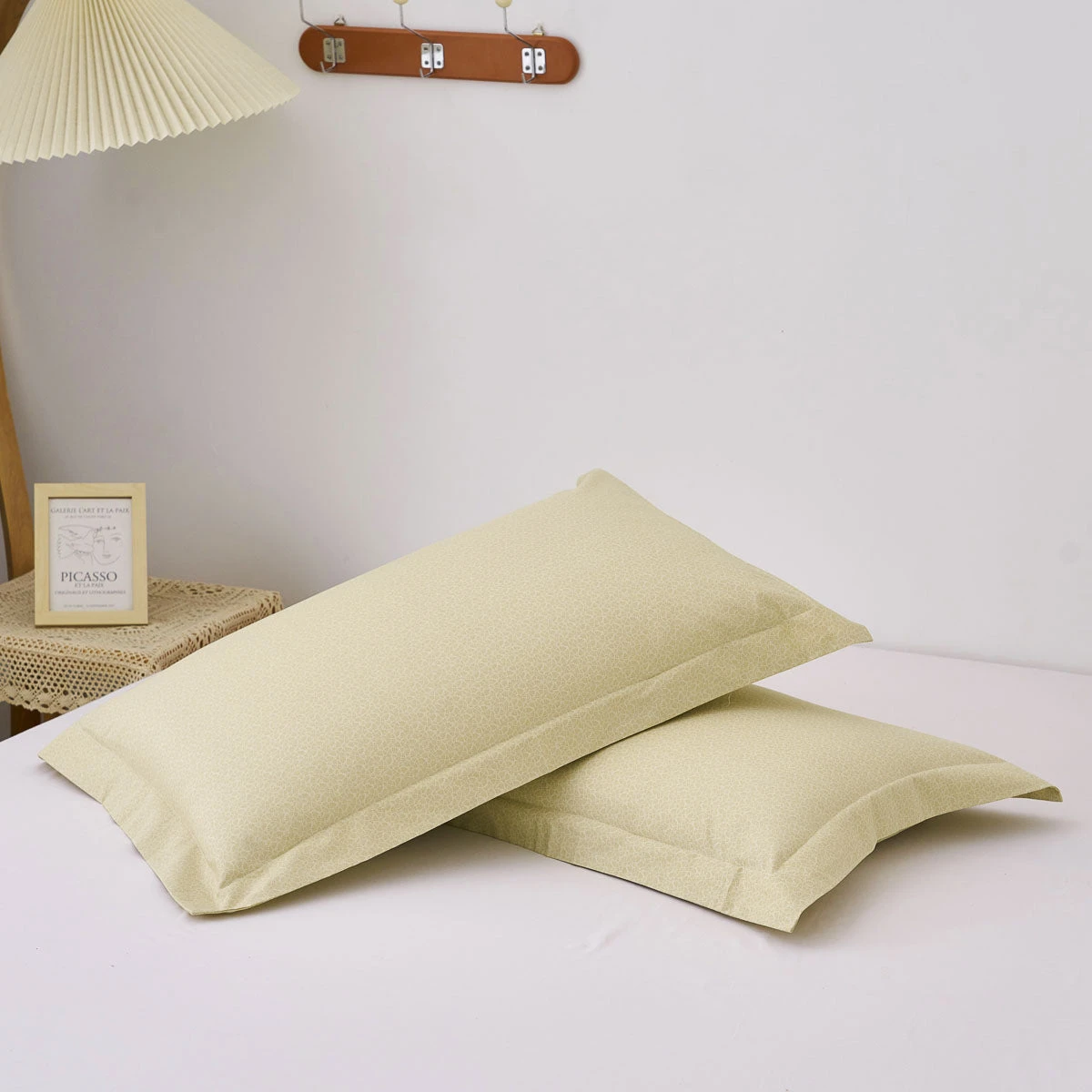 Psi-Tender Yellow Pattern Cotton Pillow Sham 8 Psi-Tender Yellow Pattern Cotton Pillow Sham - Image 6