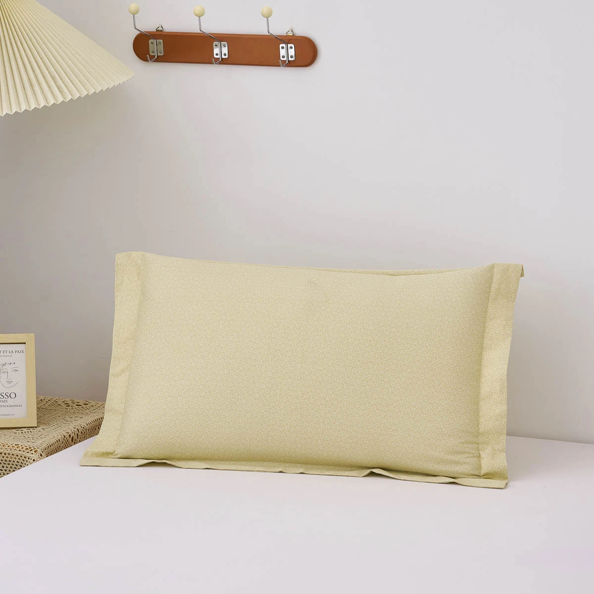 Psi-Tender Yellow Pattern Cotton Pillow Sham 5 Psi-Tender Yellow Pattern Cotton Pillow Sham - Image 3