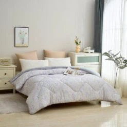 Ramona Pattern TENCEL™ Lyocell All Season Comforter -qbedding store Ramona Tencel All Season Comforter 2