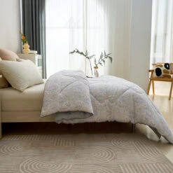 Ramona Pattern TENCEL™ Lyocell All Season Comforter -qbedding store Ramona Tencel All Season Comforter 5