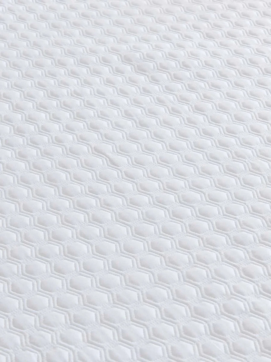 Solid White Quilted Cotton Mattress Topper 4 Solid White Quilted Cotton Mattress Topper - Image 2