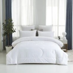 Solid White Extra Weight Australian Wool Winter Duvet Insert 10 Solid White Extra Weight Australian Wool Winter Duvet Insert -qbedding store Solid White Wool 7