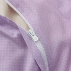 Theta Lilac Purple Pattern Cotton Duvet Cover 16 Theta Lilac Purple Pattern Cotton Duvet Cover -qbedding store Theta Lilac Purple Cotton Duvet Cover 7