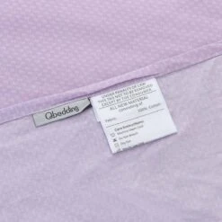 Theta Lilac Purple Pattern Cotton Flat Sheet -qbedding store Theta Lilac Purple Cotton Flat Sheet 6