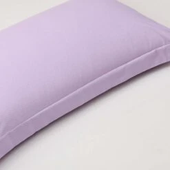 Theta Lilac Purple Pattern Cotton Pillow Sham -qbedding store Theta Lilac Purple Pattern Cotton Pillow Sham