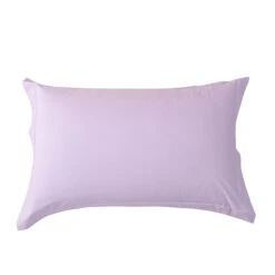 Theta Lilac Purple Pattern Cotton Pillow Sham -qbedding store Theta Lilac Purple Pattern Cotton Pillow Sham 1
