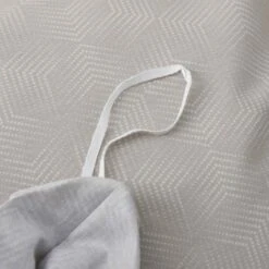 Upsilon Smoky Gray Pattern Cotton Duvet Cover -qbedding store Upsilon Pattern Cotton Duvet Cover 1