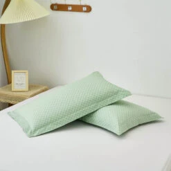 Xi Matcha Green Pattern Cotton Pillow Sham 15 Xi Matcha Green Pattern Cotton Pillow Sham -qbedding store Xi MatchaGreen Cotton Pillow Sham 1 db8dc5ef d22c 42cc 9313 e0d1b49e4079