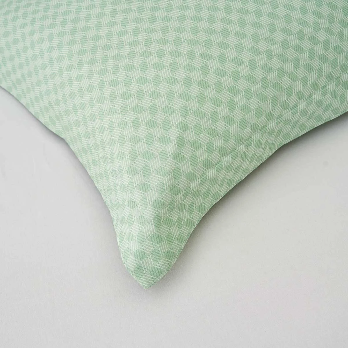 Xi Matcha Green Pattern Cotton Pillow Sham 9 Xi Matcha Green Pattern Cotton Pillow Sham - Image 7