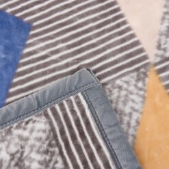 Triangle Blue Geometric Winter Blanket (Twin Size) 20 Triangle Blue Geometric Winter Blanket (Twin Size) -qbedding store Y00 0752