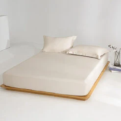 Coco Apricot Premium Cotton Fitted Sheet -qbedding store Y00 1215