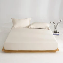Coco Apricot Premium Cotton Fitted Sheet -qbedding store Y00 1216