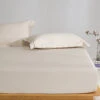 Coco Apricot Premium Cotton Fitted Sheet -qbedding store Y00 1234