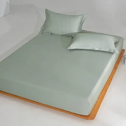 Sunny Green Premium Cotton Fitted Sheet -qbedding store Y00 1288