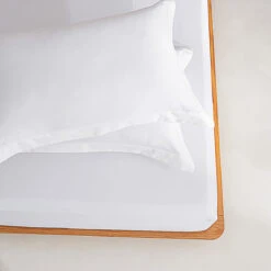 Snowflake White Premium Cotton Fitted Sheet -qbedding store Y00 1321