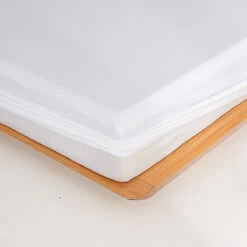 Snowflake White Premium Cotton Fitted Sheet -qbedding store Y00 1323