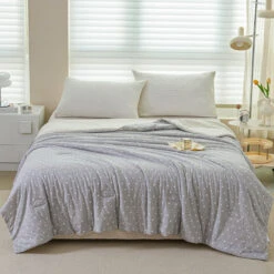 Lithe Polka Dot Cotton Light Comforter -qbedding store Y00 1504 2