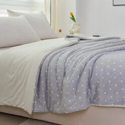 Lithe Polka Dot Cotton Light Comforter -qbedding store Y00 1508