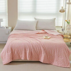 Lithe Polka Dot Cotton Light Comforter -qbedding store Y00 1514 2
