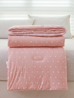 Lithe Polka Dot Cotton Light Comforter -qbedding store Y00 1523 2