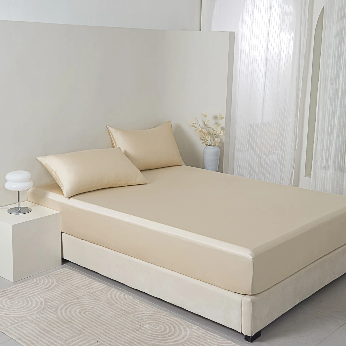 Phantom Gold Tencel™ Fitted Sheet 10 Phantom Gold Tencel™ Fitted Sheet - Image 8