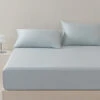 Floating Blue Tencelâ„¢ Fitted Sheet 2 Floating Blue Tencelâ„¢ Fitted Sheet -qbedding store Y00 8898