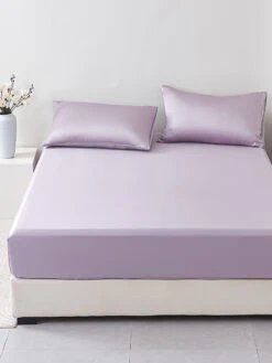 Starry Purple Solid Color Tencel™ Fitted Sheet