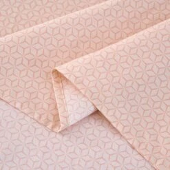 Zeta-Cream Pink Cotton Flat Sheet -qbedding store Zeta Cream Pink Cotton Flat Sheet 7